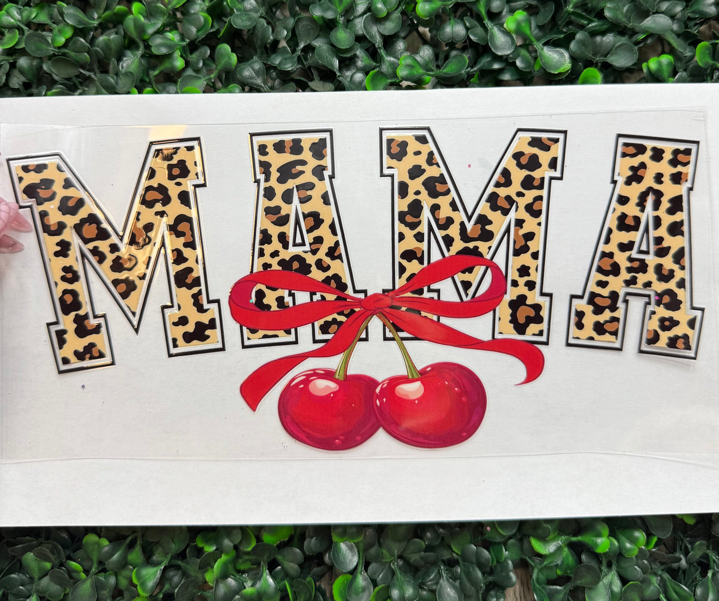 Cheetah mama cherry wrap
