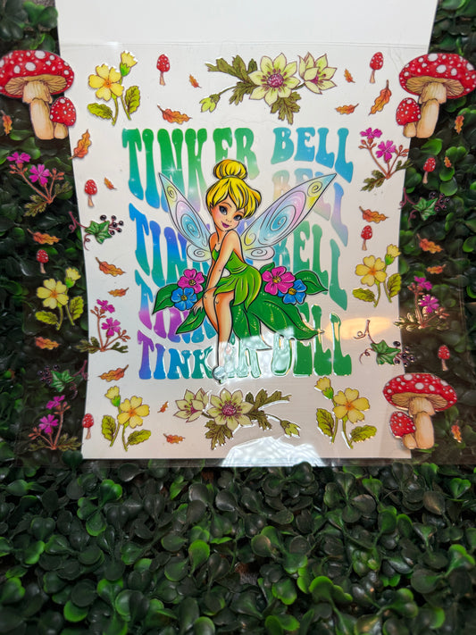Tinkerbell mushrooms flowers sheet wrap