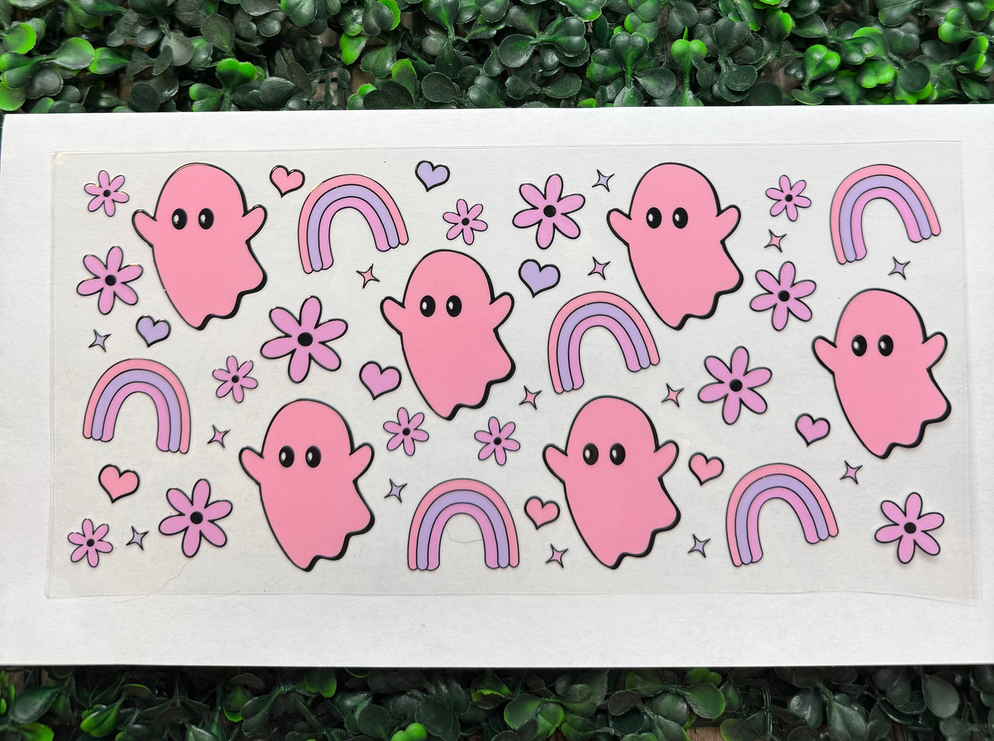 Ghost flowers pink wrap