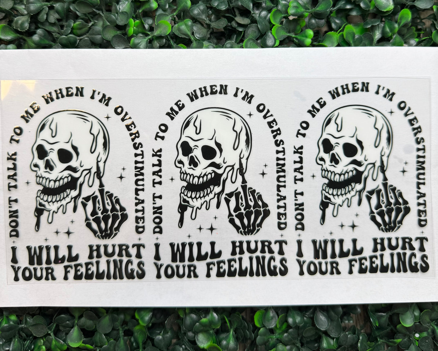 Skull don’t talk wrap