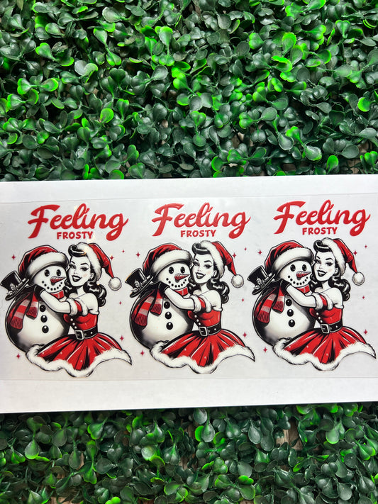 Christmas feeling frosty wrap