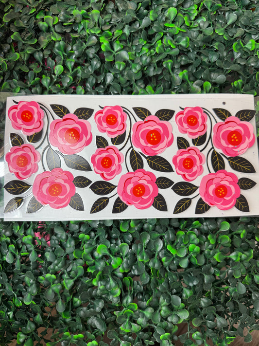 Floral roses wrap