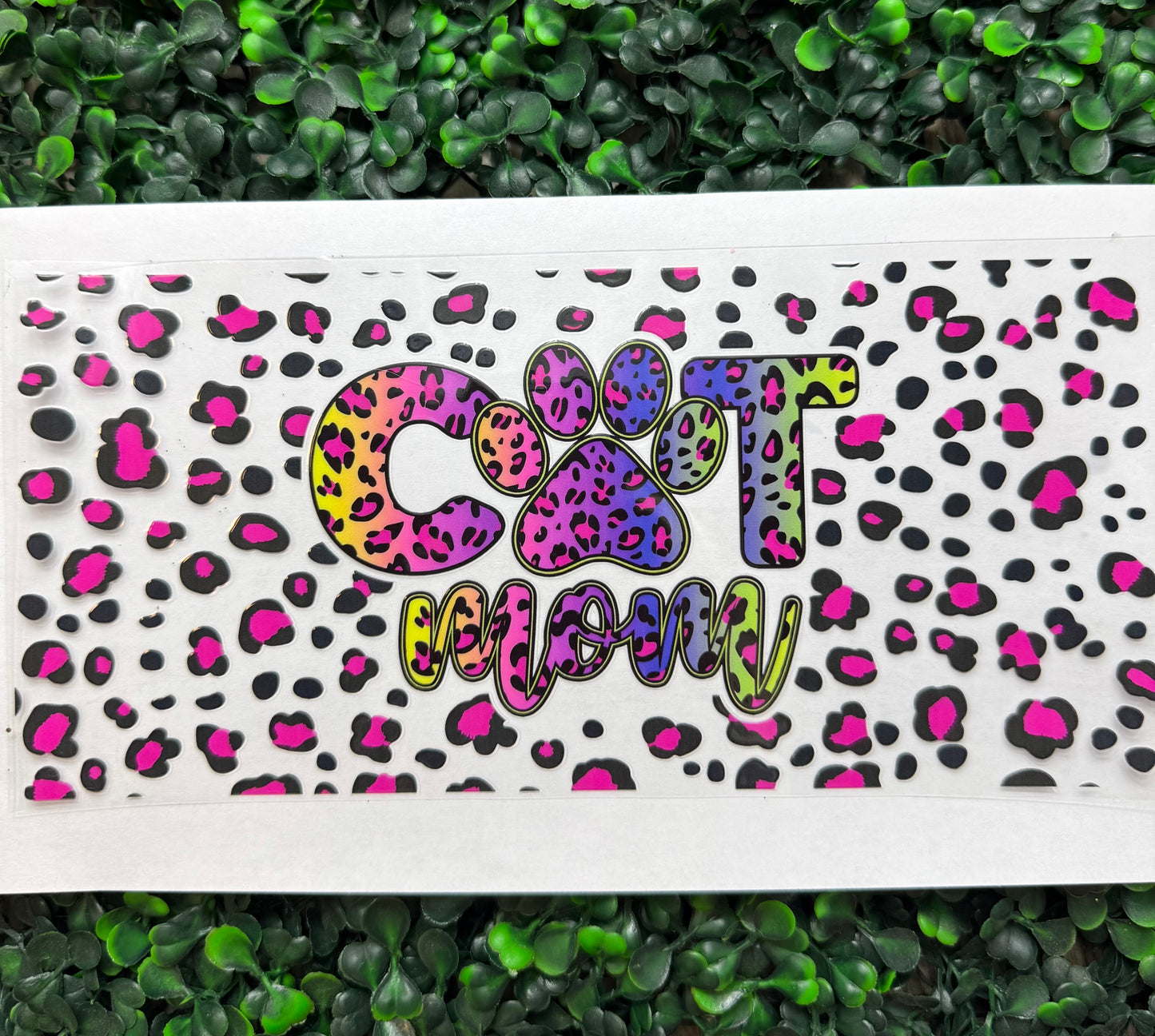 Cheetah Cat Mom Wrap