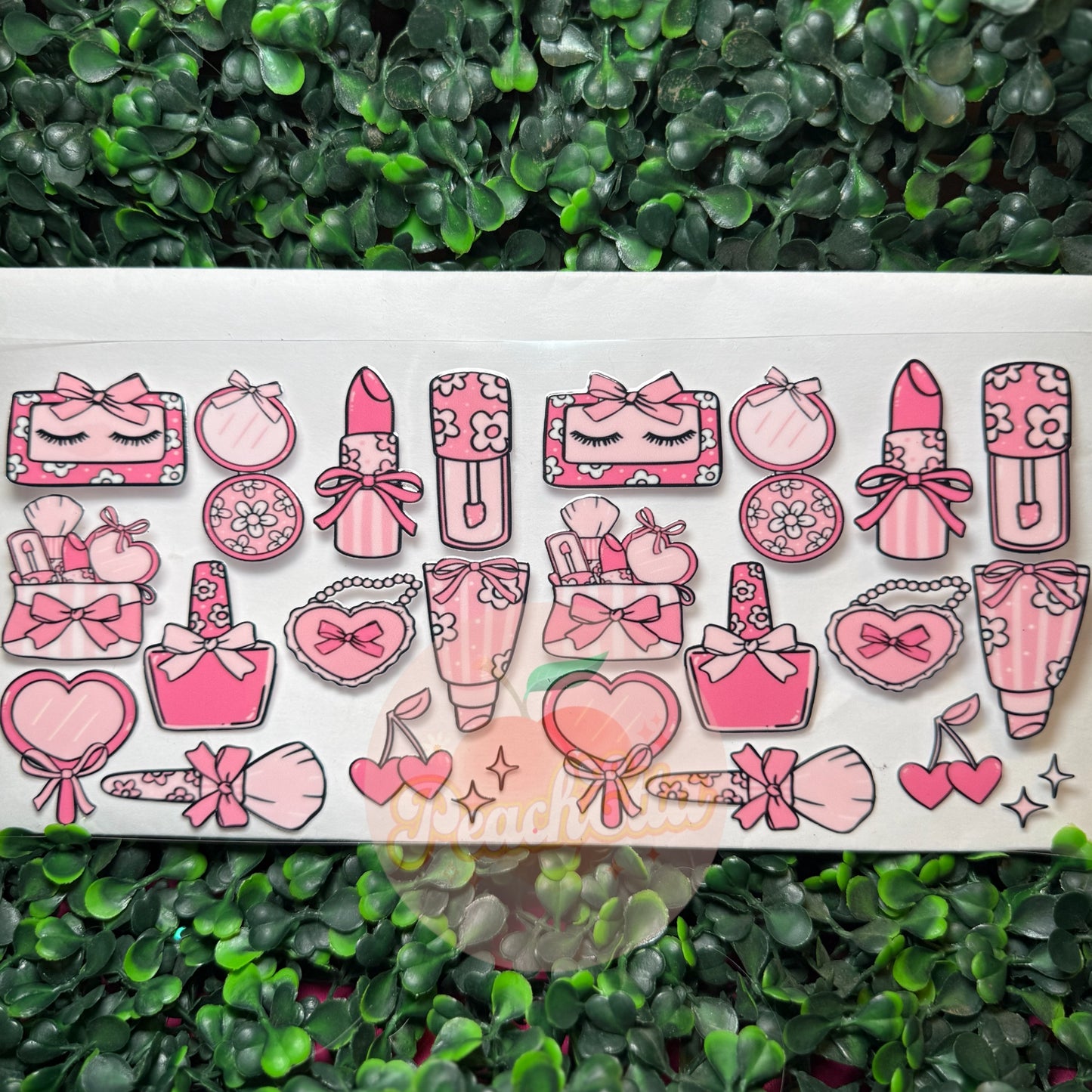 Pink Coquette makeup Decal