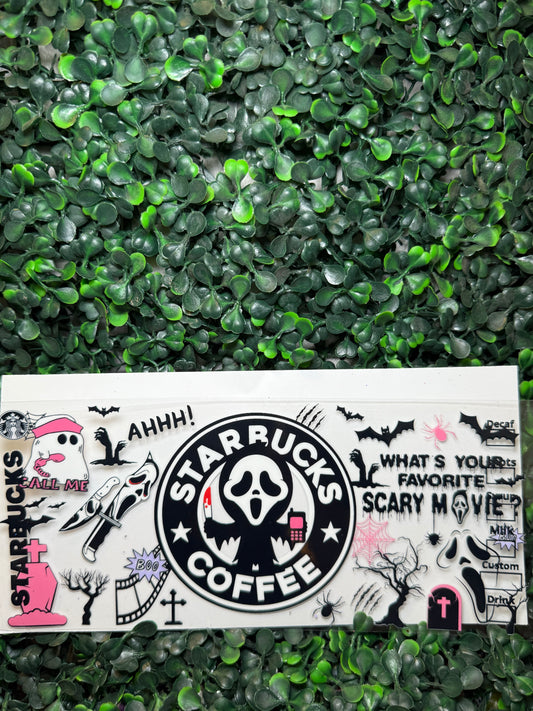 Starbucks ghost face wrap