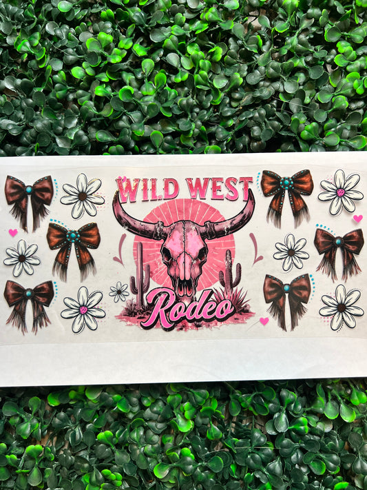 Bows Wild West bull skull wrap