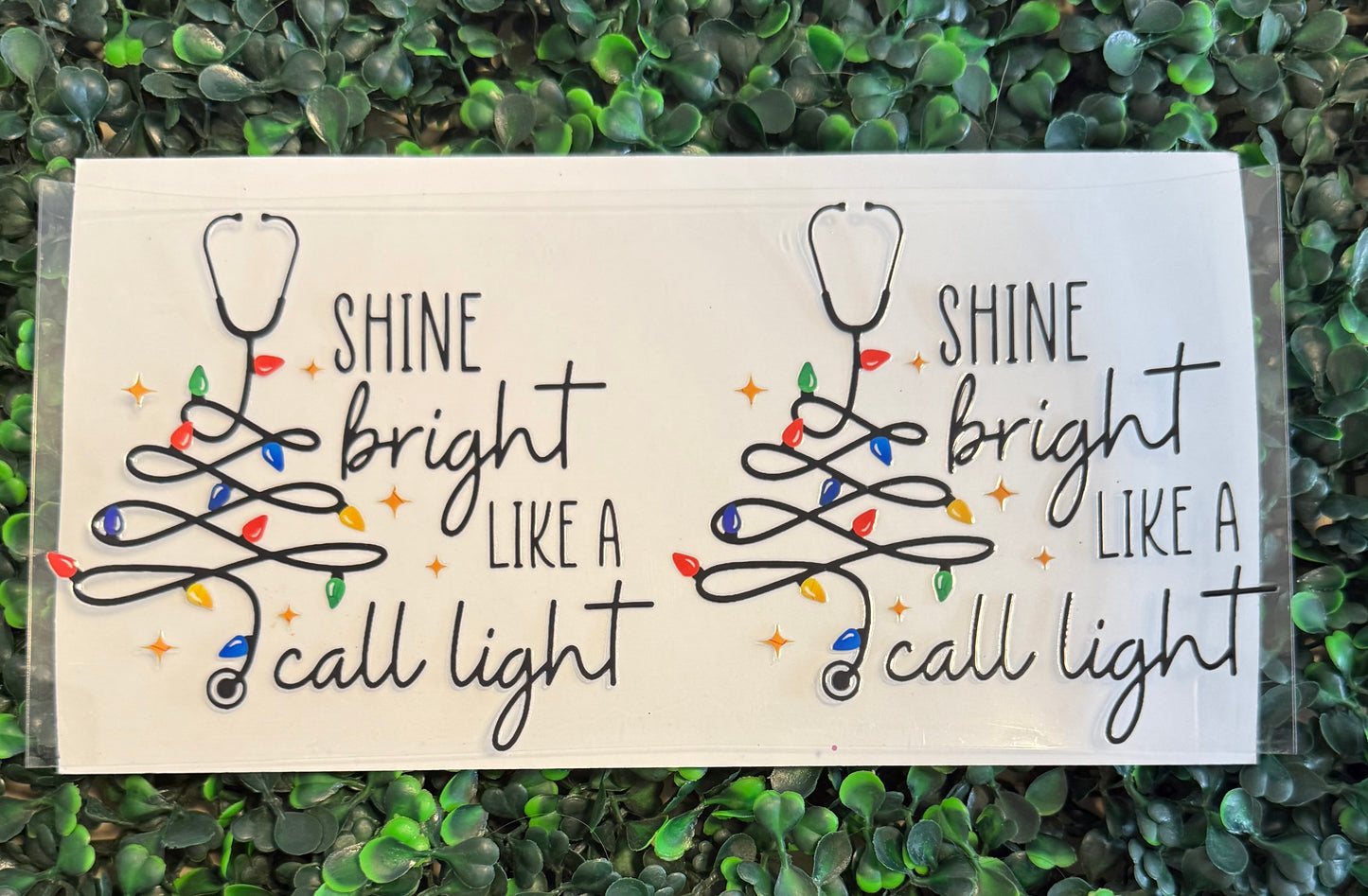 Shine bright like a call light, Christmas lights 