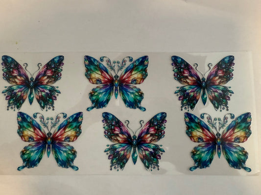 Butterflies multicolored wrap