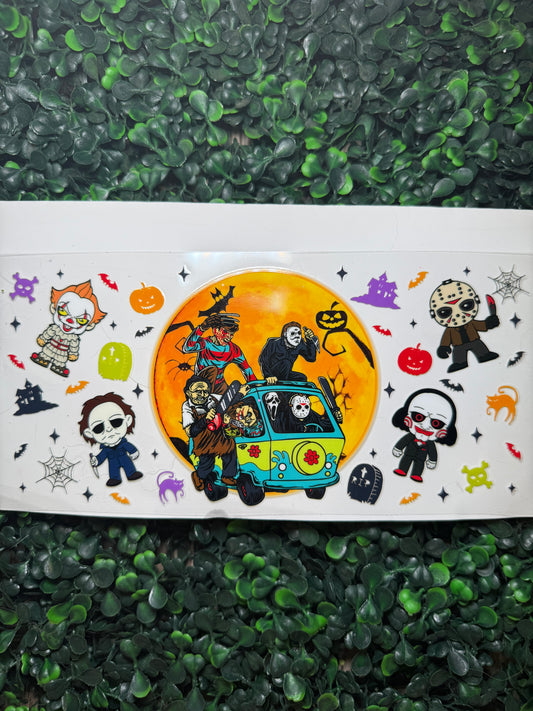 Serial killer cartoon wrap