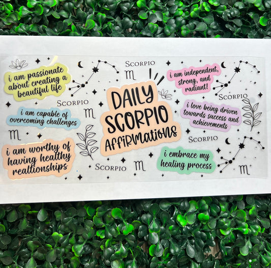 Scorpio affirmation wrap