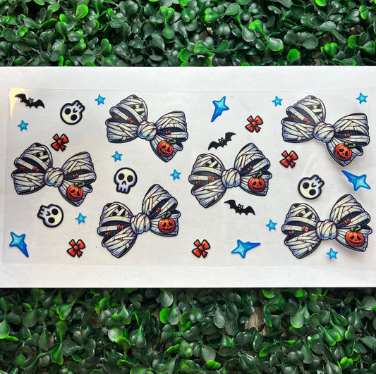 Mummy bows Halloween wrap