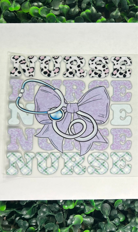 Nurse purple decal