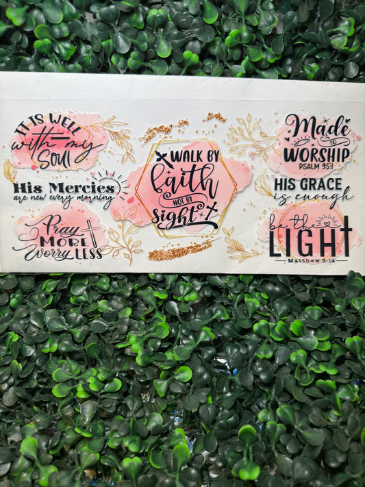 Walk by faith not by sight religious wrap