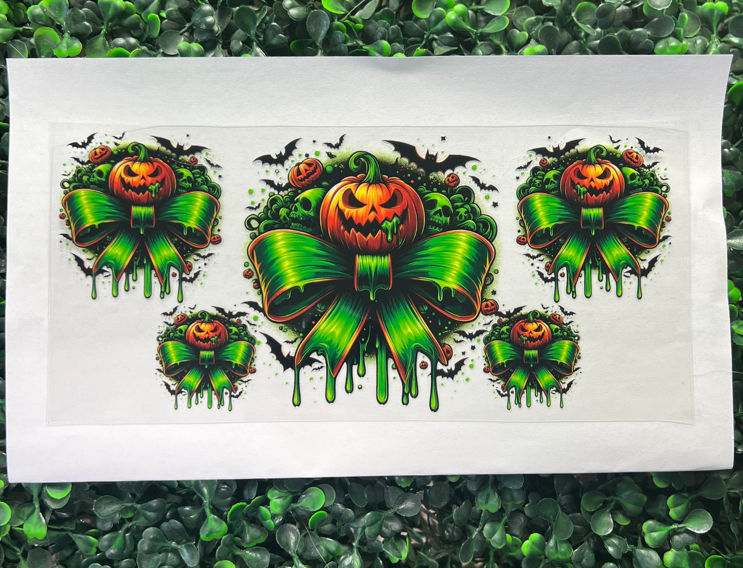 Giant pumpkin bow orange black