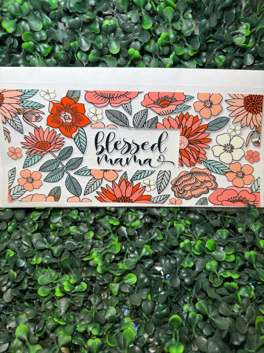 Blessed mama flowers wrap