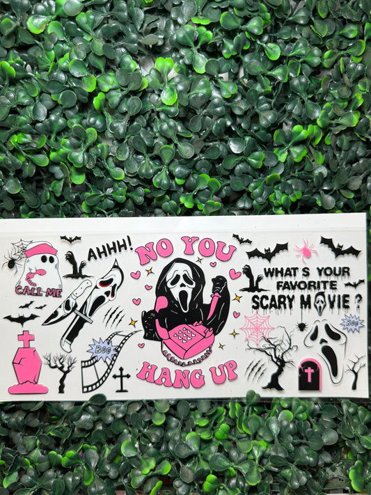 No you hang up ghost face wrap