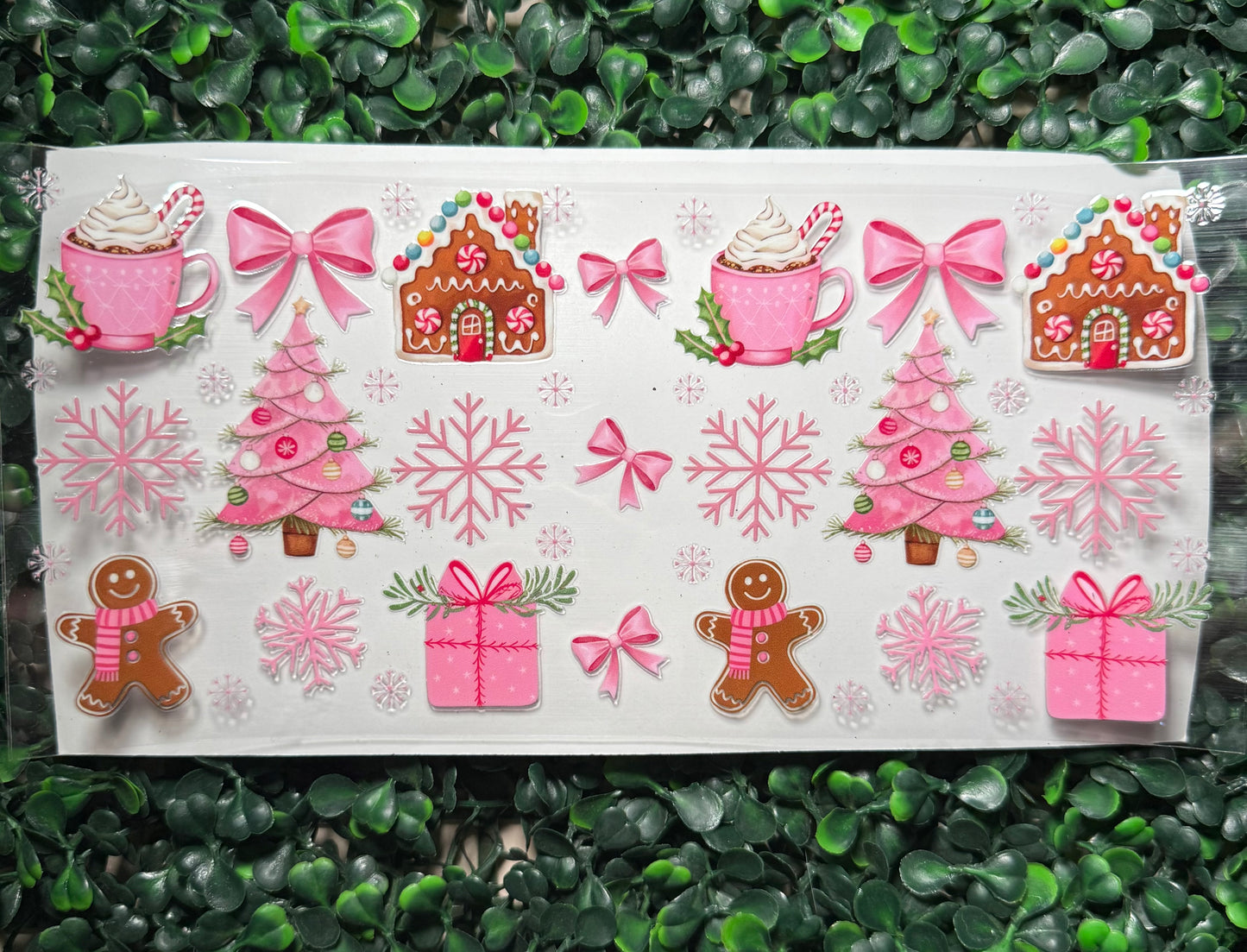 Pink Christmas coco gingerbread trees