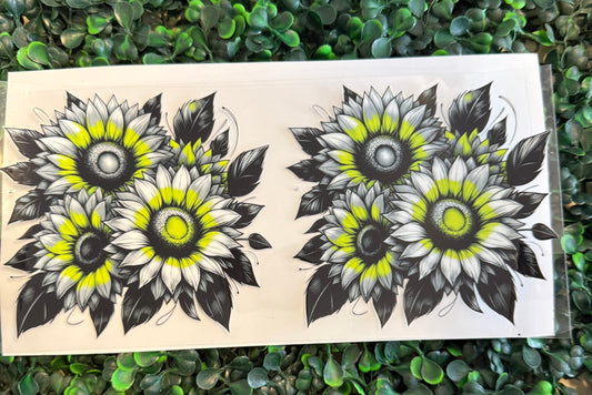 Sunflowers yellow and black