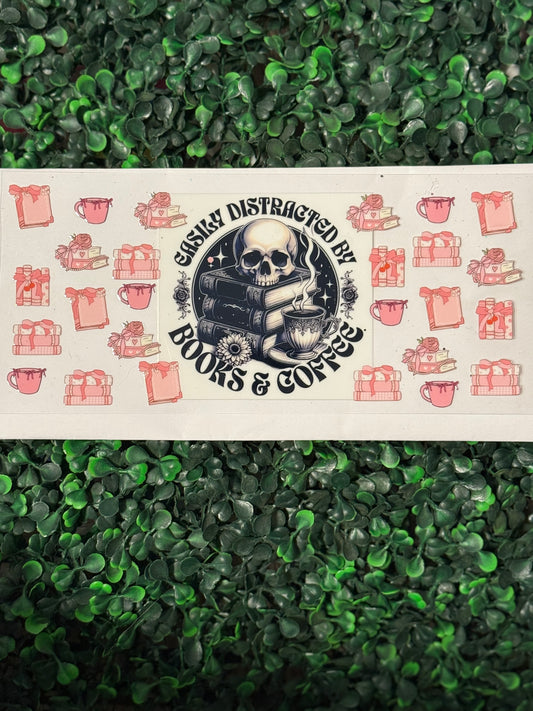 Easily distracted by books Decal