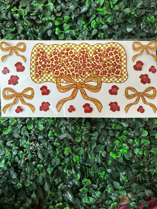 Bows mama cheetah bows coquette wrap