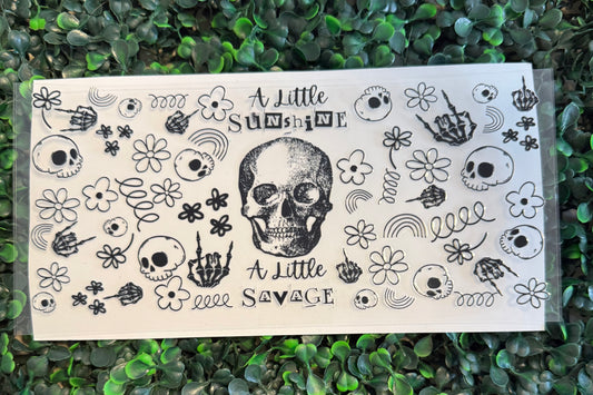 Skull a little sunshine, a little savage