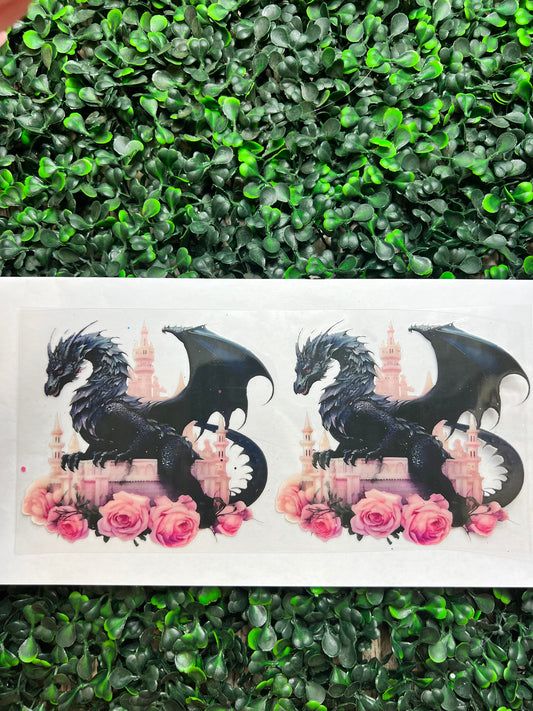 Dragons and flowers wrap