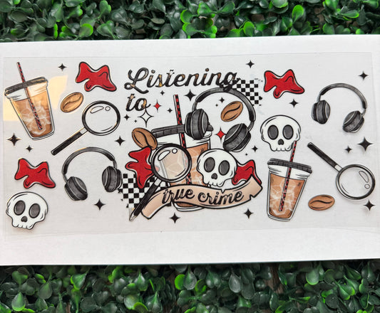 Listening to true crime wrap