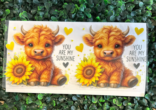 You are my sunshine cow & sunflowers
