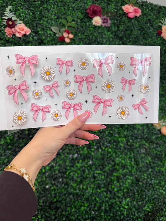 11 Coquette bows & daisies Decal