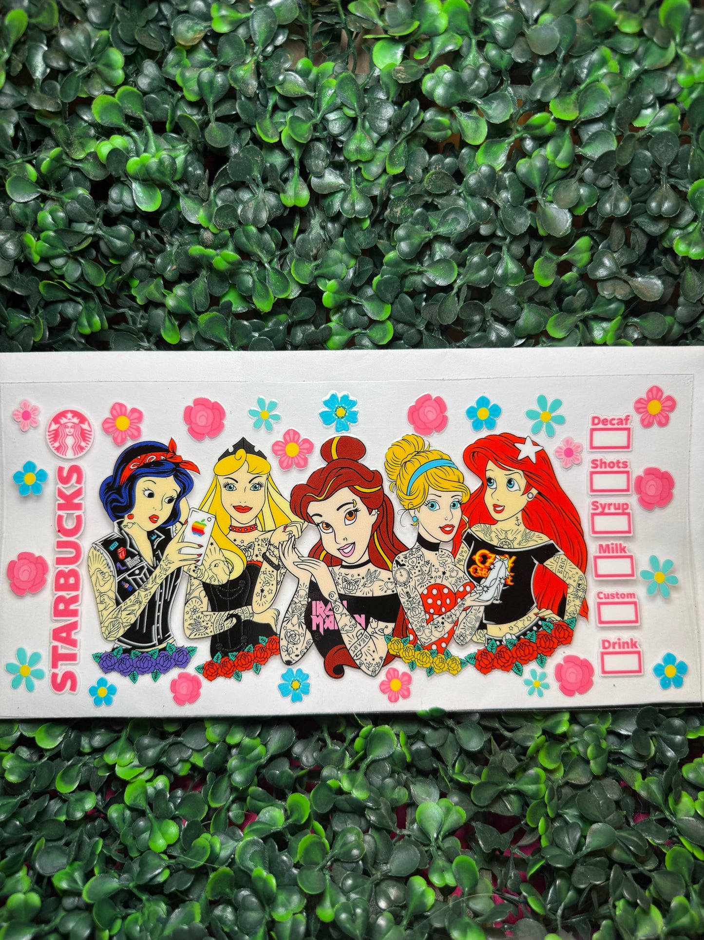Princess Starbucks Disney Decal