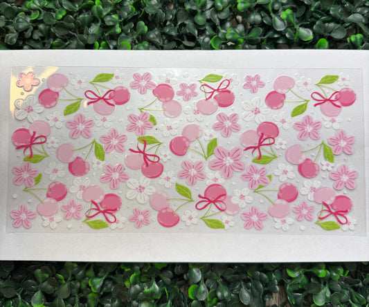 Cherry bows flowers wrap