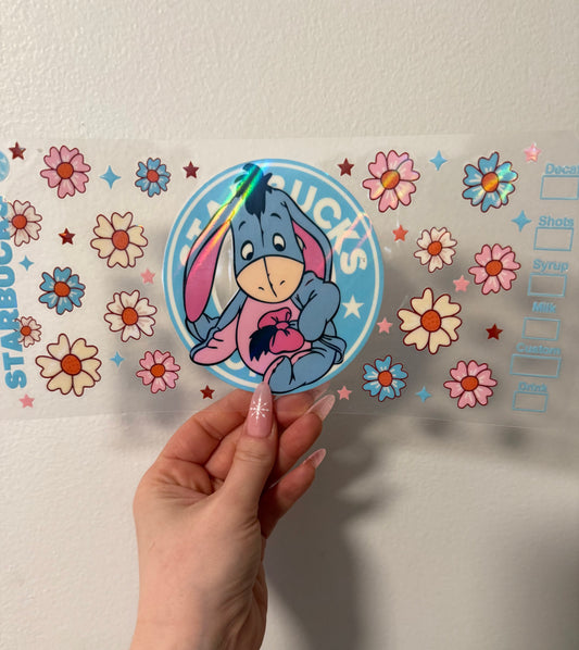 Holographic eeyore coffee Starbucks