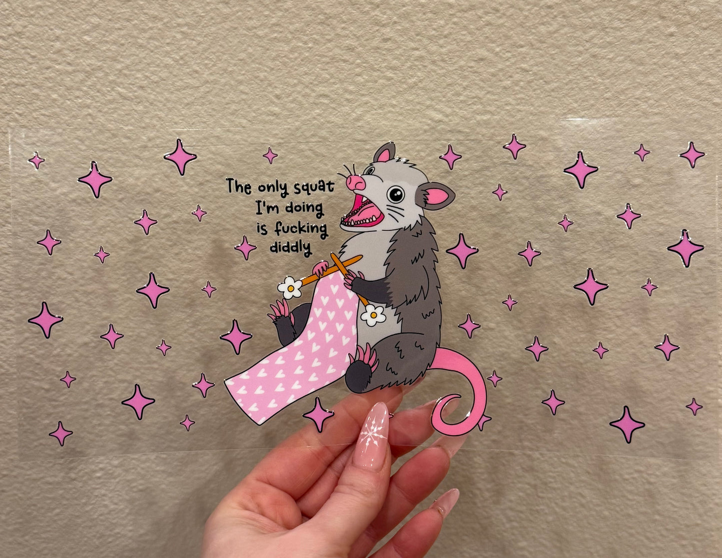 The only squat I’m doing possum