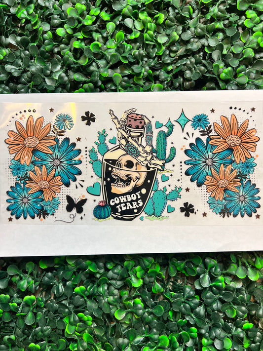 Cowboy tears wrap western