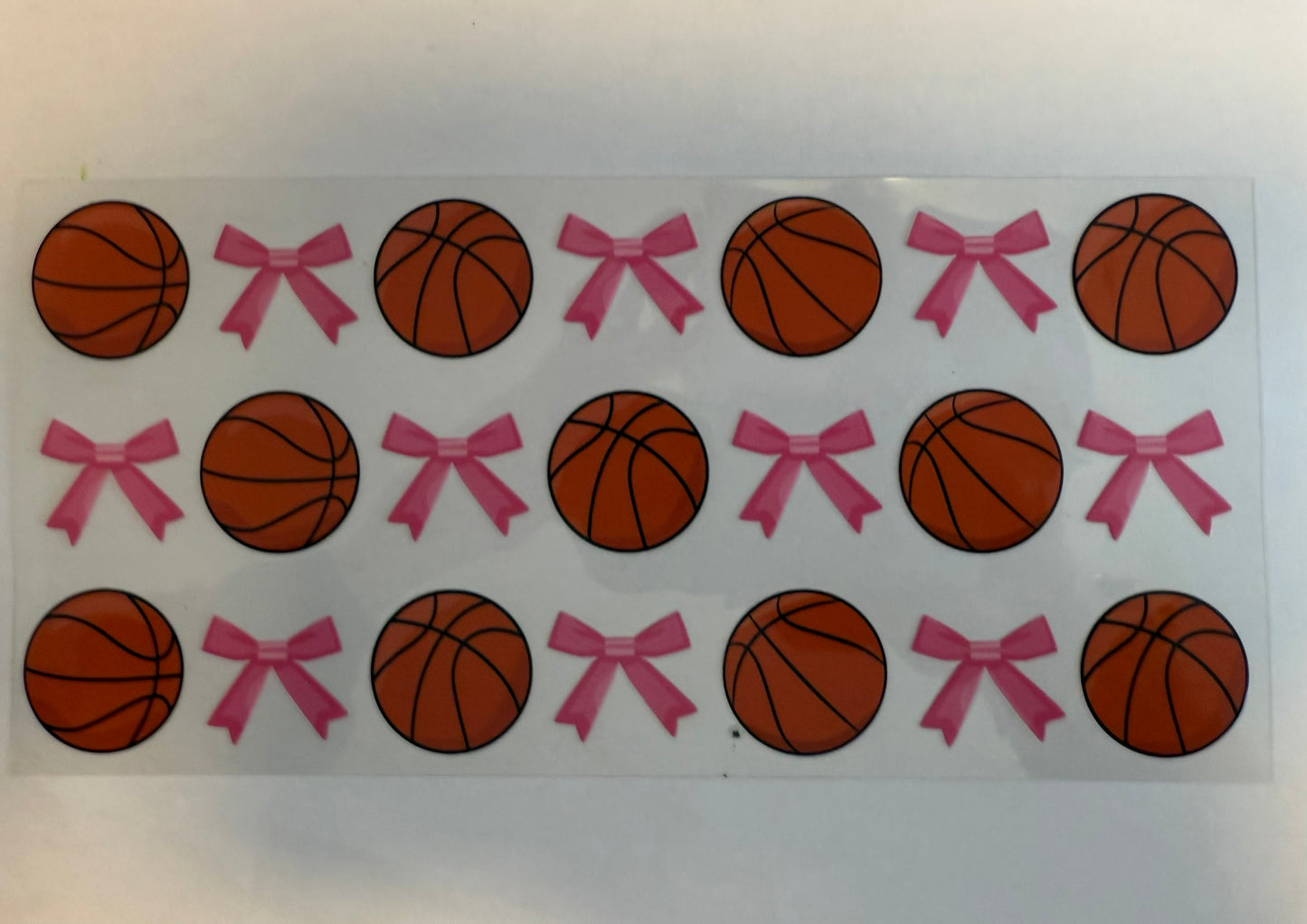 Basketballs and pink bows
