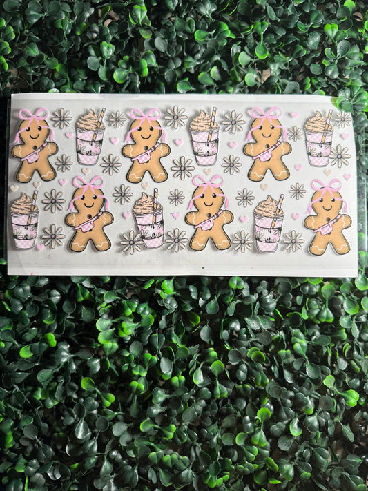 Gingerbread with coco coffee and bows