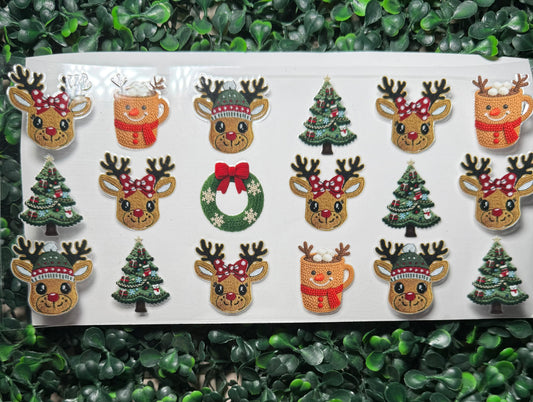 Reindeer and trees Christmas 