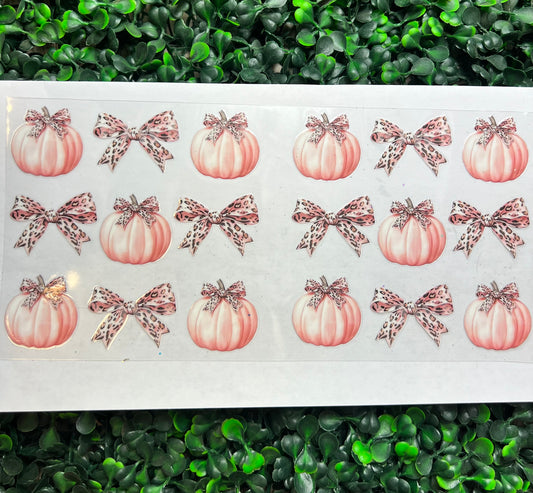 Cheetah pumpkin bow wrap