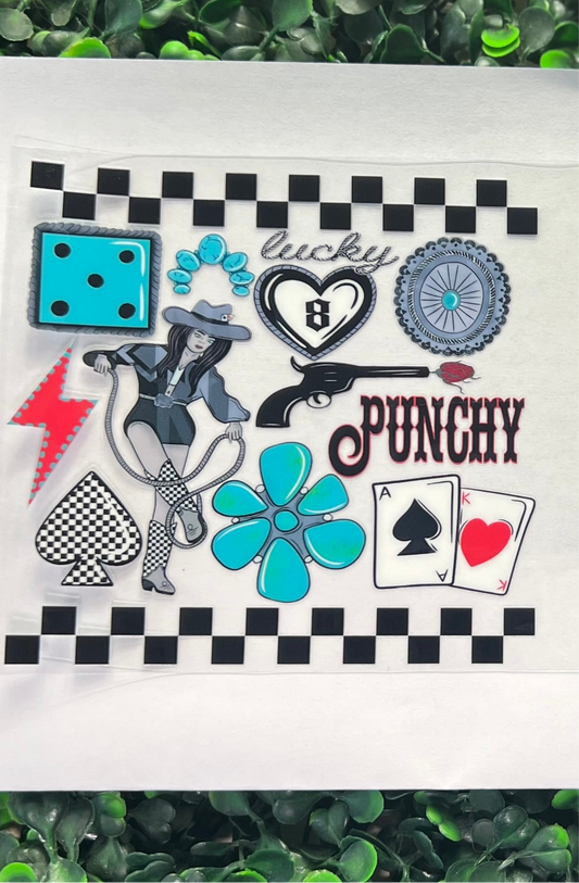 Western collage decal