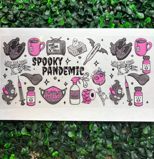 Spooky pink halloween wrap