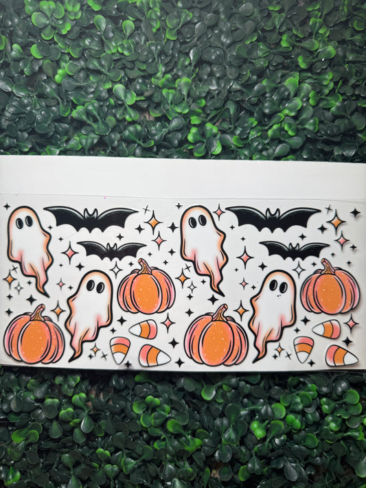 Ghost pumpkin bats wrap
