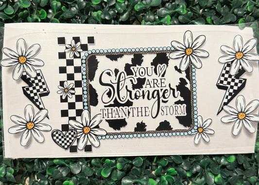 You are stronger than the storm cow print