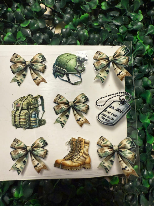 Army boots and bows HALF