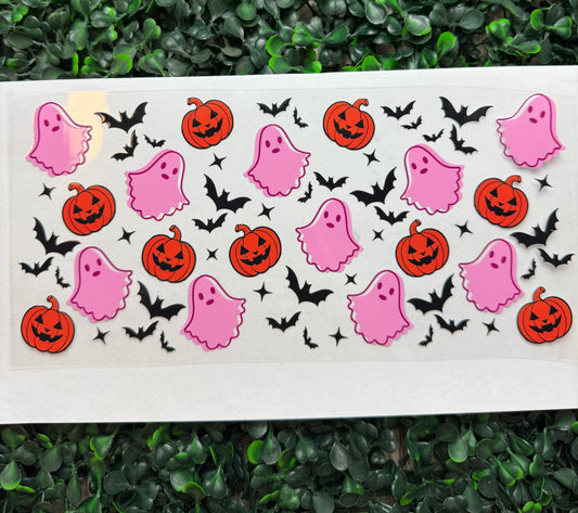Pumpkins bats ghosts wrap