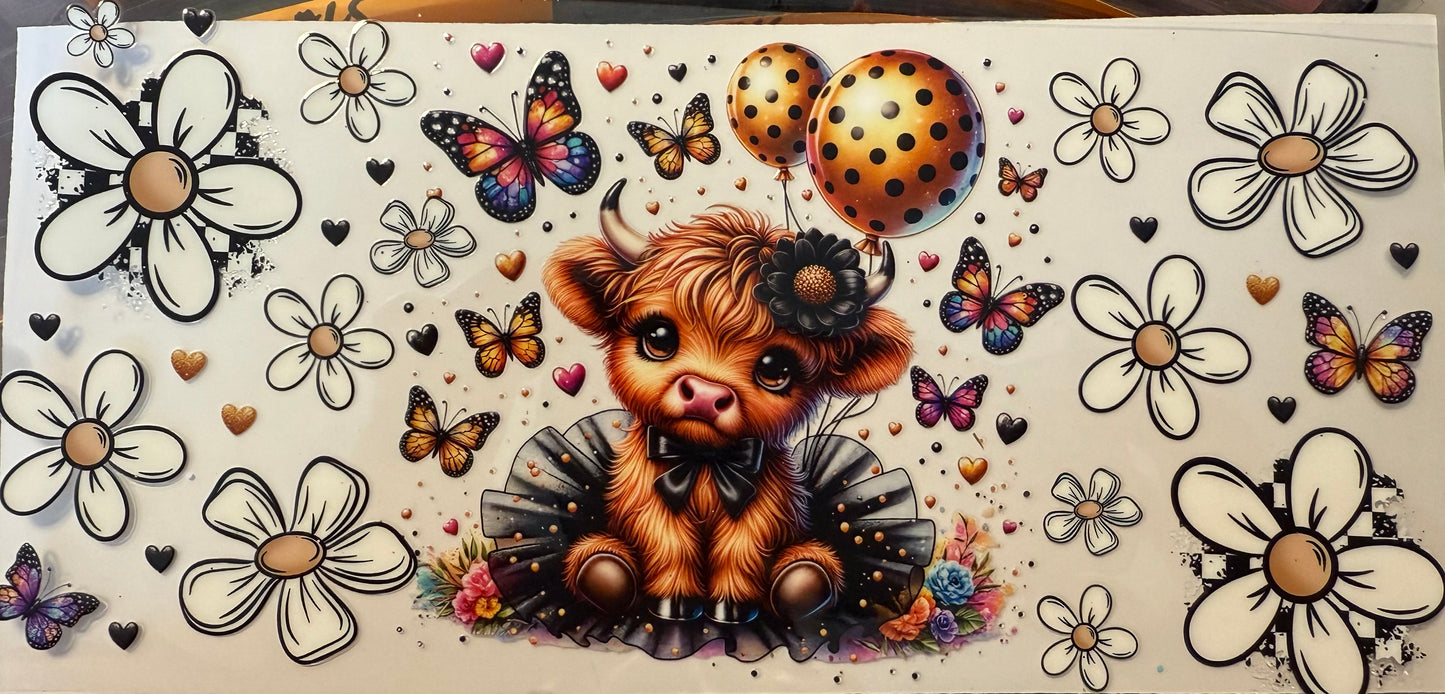 Highland cow wrap