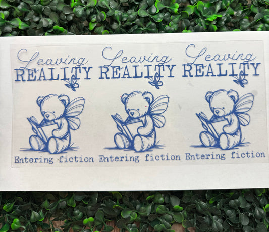 Leaving reality entering fiction wrap