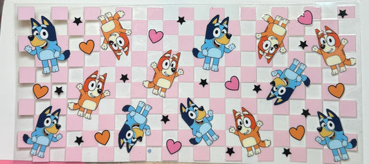 Checkered Bluey Wrap