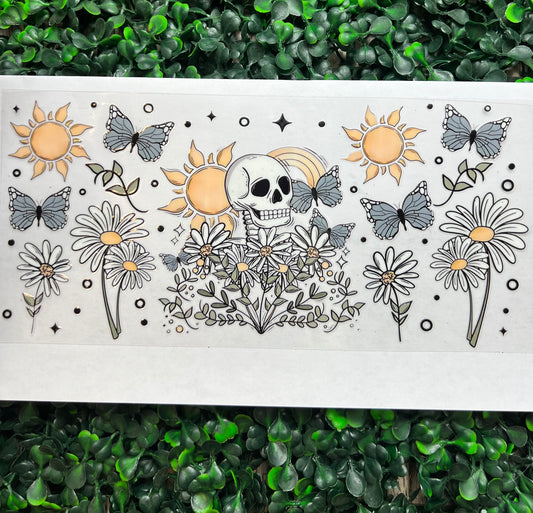 Skull flowers wrap