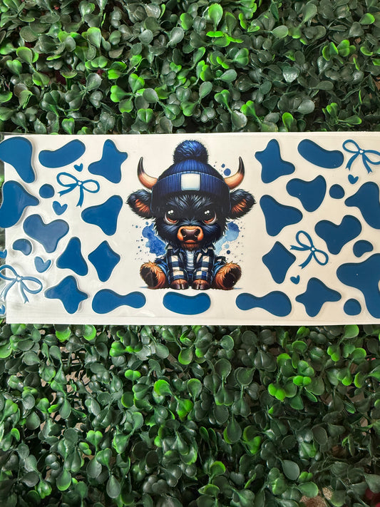 Highland cow bows wrap