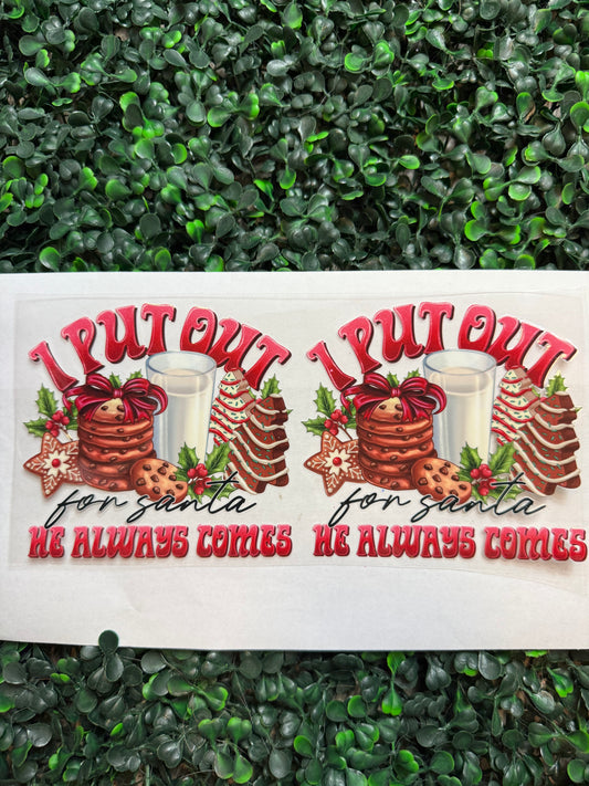 I put out for Santa wrap